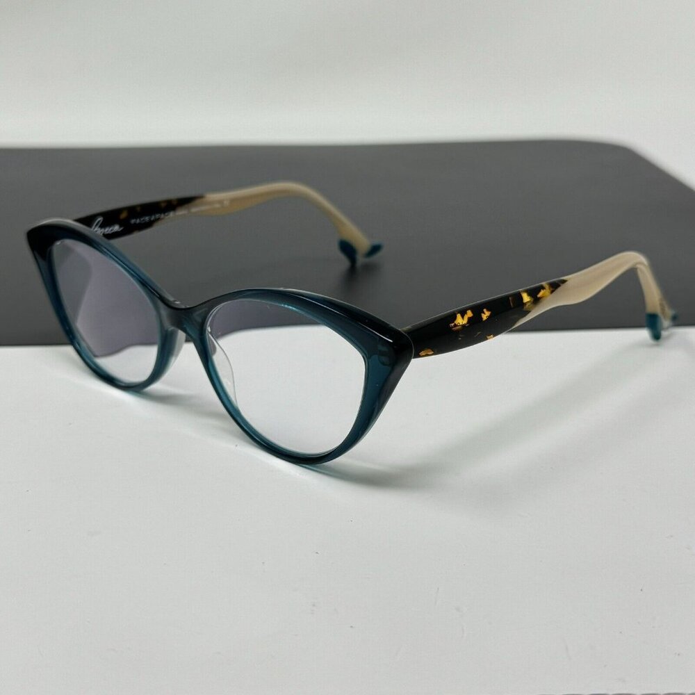 Face A Face Bocca Tatoo 2 Col 2045 Teal Tortoise Cat Eye Retired 55 [] 17 142